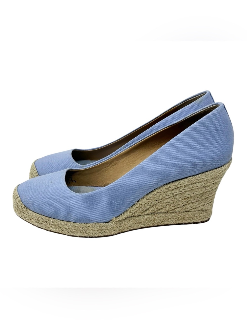 J. Crew  Seville Espadrille Wedge Canvas Slip On Timeless Shoes Size 9